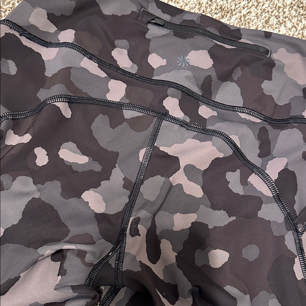 Athleta Camouflage Leggings - Gray and Black - Picture 5 of 7
